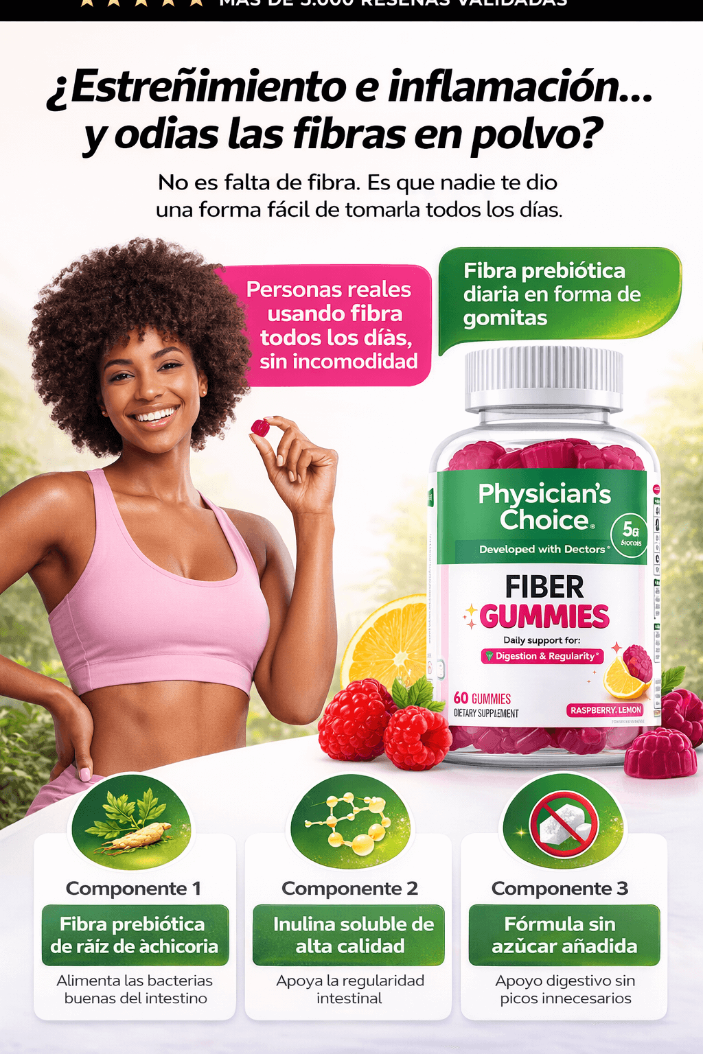 Fibra Prebiótica Premium en Gomitas - Resultados Garantizados